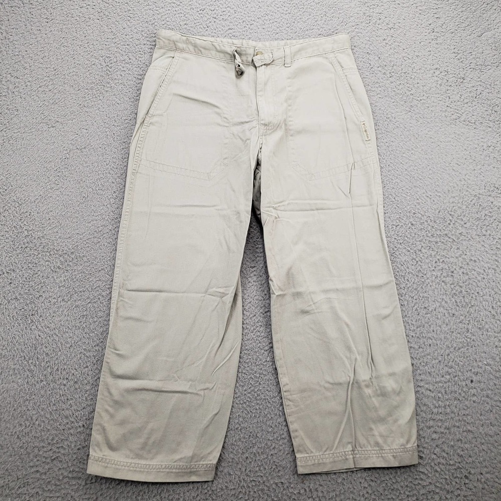 Columbia Pants Womens Small Tan Ankle‎ Straight Leg Fishing Outdoors